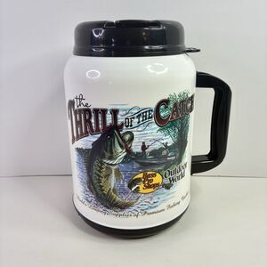 Bass Pro Shop 64oz Bass Fishing Whirley Travel Cup with Lid Thrill Of The Catch